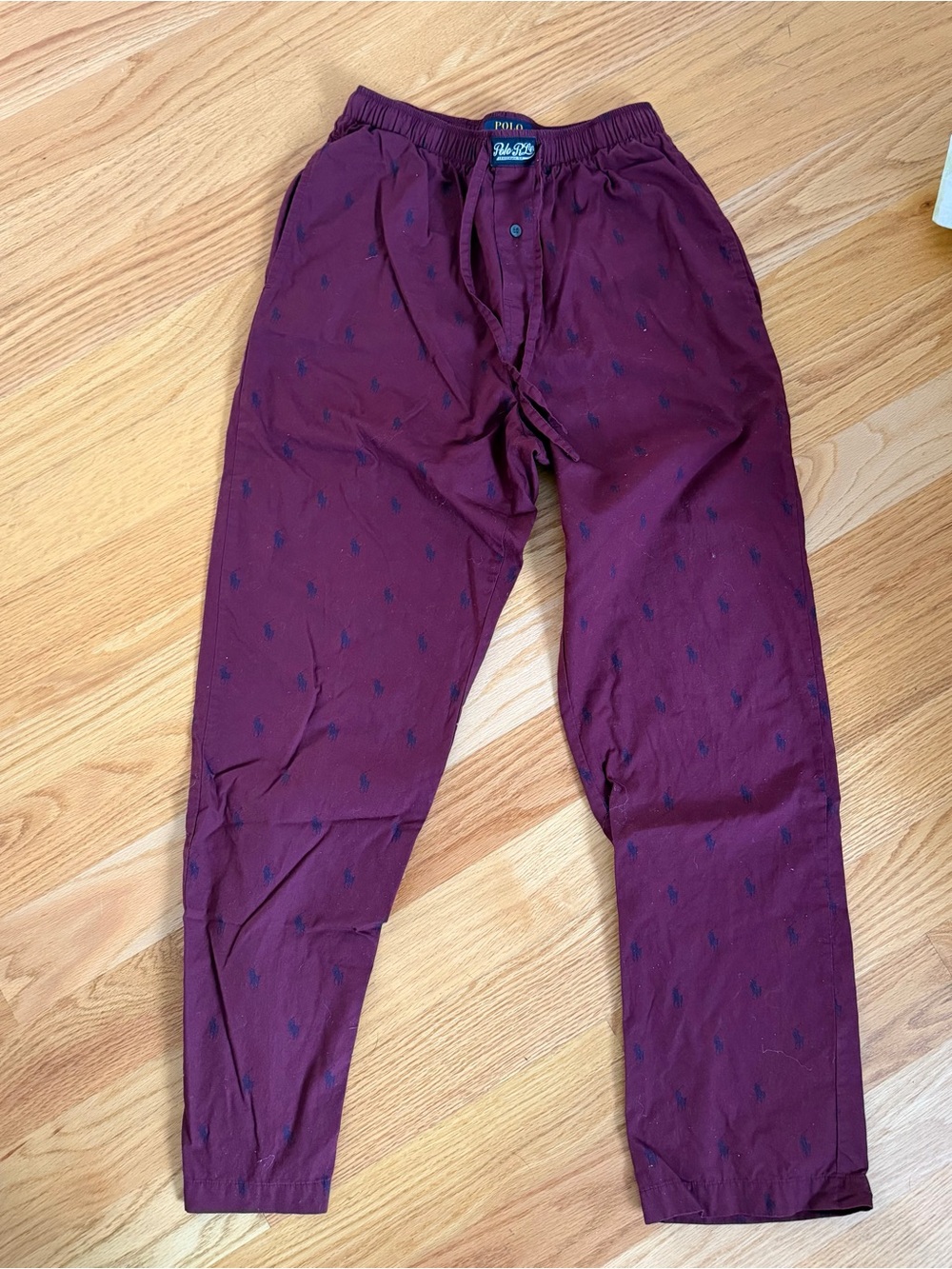 Polo by Ralph Lauren Burgundy Drawstring Lounge Pants